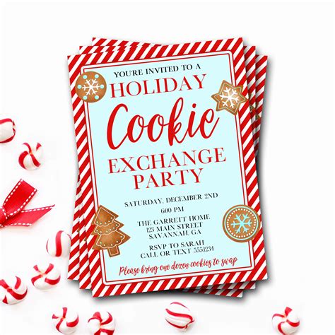 Free Cookie Exchange Invitation Templates