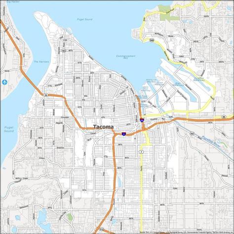 Tacoma Washington Map - GIS Geography