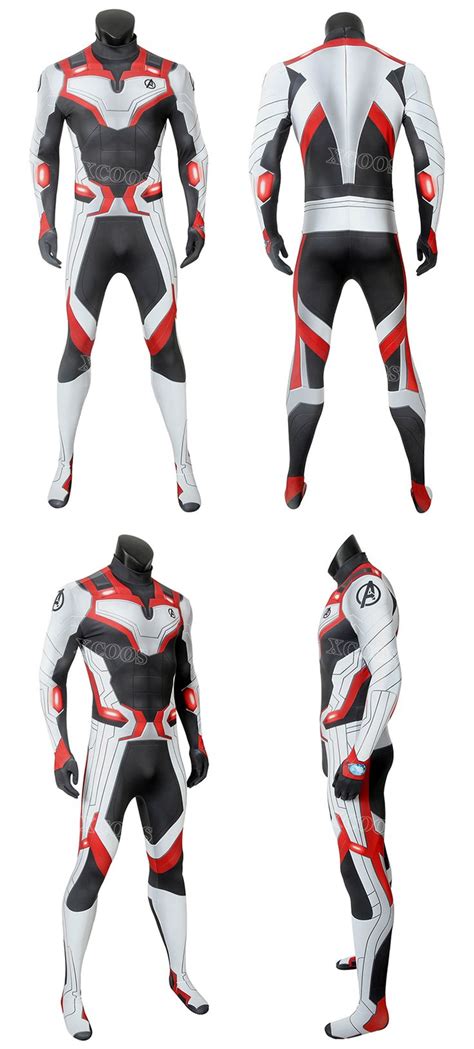 2019 Avengers Endgame Quantum Realm Suit Costume Cosplay Superhero ...