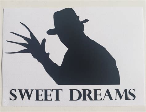 Freddy Krueger Sweet Dreams Permanent Vinyl Decal | Etsy