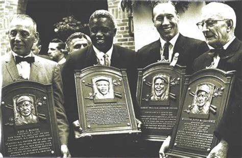 Photograph of the 1962 Baseball Hall of Fame inductees, including ...