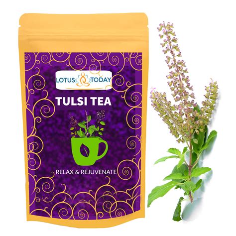 Tulsi Tea| Holy Basil Herbal tea| 20 Tea Bags| Relax tea| Sleep suppor – lotus today