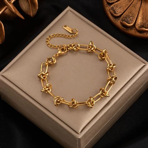 Gold Silver Color Chain Bracelet For Women Classic - SHOP THE NATION