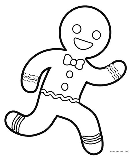 Printable Gingerbread Man Coloring Pages