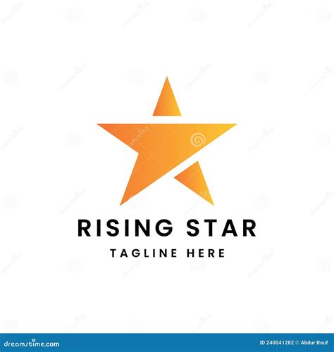 Rising Star Vector Logo Design Stock Vector - Illustration of corporate ...