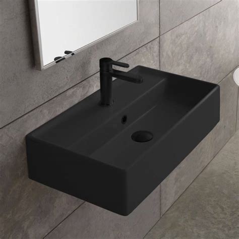 Scarabeo 5001-49 By Nameek's Teorema Rectangular Matte Black Ceramic ...