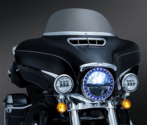 Windshield Trim, Harley (Chrome or Black)