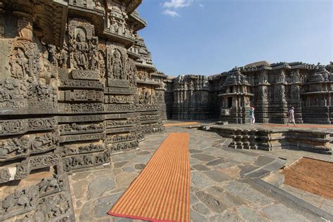 Halebid and Belur - Hoysala Temples near Hassan, India - Wide Angle ...