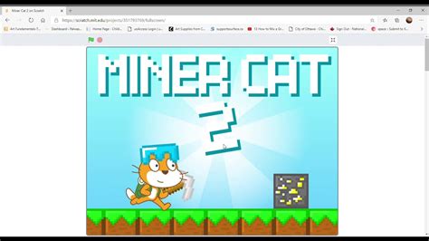 Let's Play the Game- Miner Cat 2 on Scratch - YouTube