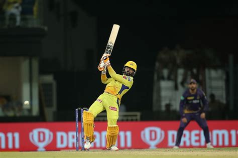 Ravindra Jadeja muscles the ball away | ESPNcricinfo.com