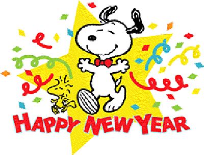 New Year Card: Snoopy New Year Wishes