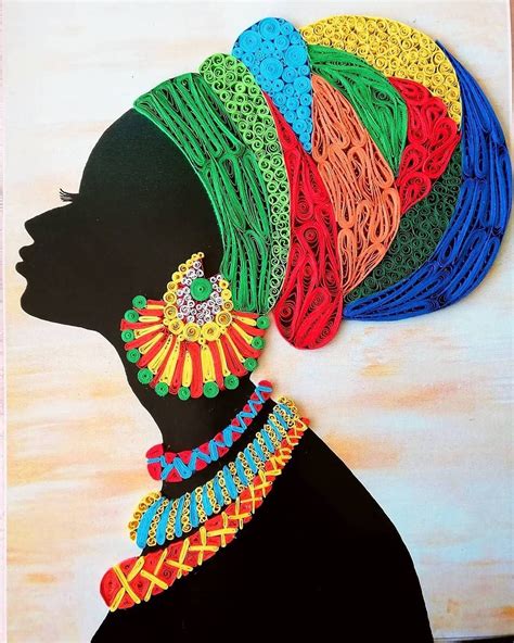 Download African Paper Art Wallpaper | Wallpapers.com Arte Quilling, Quilling Designs, Paper ...