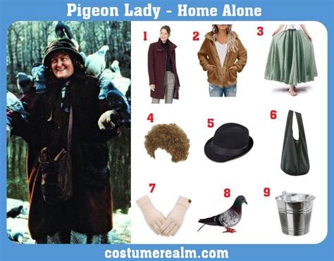 Dress Like Pigeon Lady From Home Alone, Pigeon Lady Costume, Cosplay, Christmas Costu ...