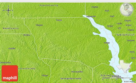 Physical 3D Map of Shelby County