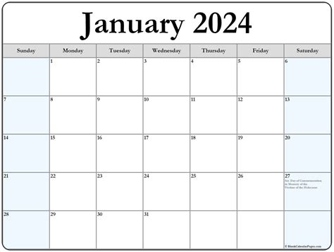 January 2023 with holidays calendar