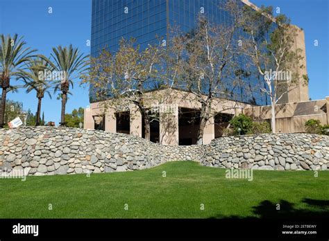 ANAHEIM, CALIFORNIA - 1 MAR 2021: The Anaheim City Hall building seen ...