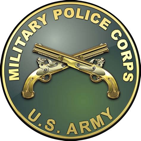 Army Military Police CORPS All Metal Sign 14" Round | North Bay Listings