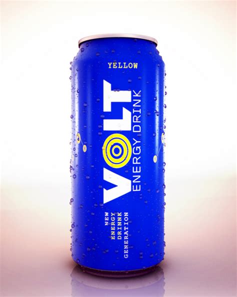 3D VOLT energy drink, Modeling & Rendering. on Behance