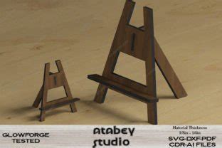 Photo Frame Easel Stand Laser Cut Files Graphic by atacanwoodbox · Creative Fabrica