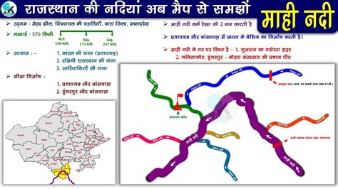 माही नदी | Mahi River Map | राजस्थान की नदियां | Rajasthan GK Se Job Tak - YouTube