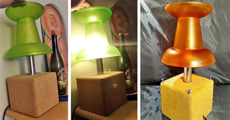 This Giant Thumbtack Lamp With a Cork Base Is Tacky, Yet Quirky