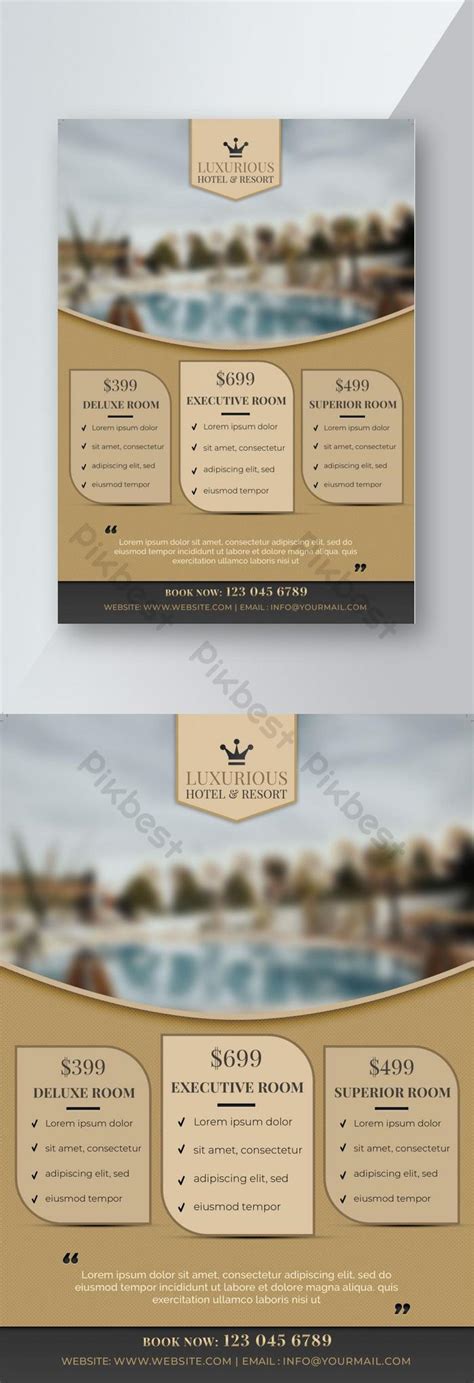 Hotel Flyer Design Template | PSD Free Download - Pikbest