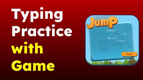 Typing Game (Keyboard Jump) for kids. Learn typing with fun. - YouTube