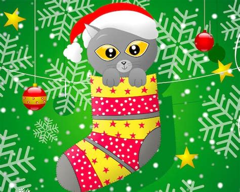 Cats Christmas eCards - send free eCards from 123cards.com