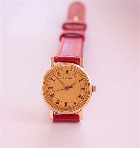 Art-deco Gold-tone Bulova Watch | Vintage Bulova Analog Quartz ...