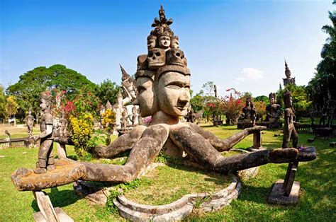 Xieng Khuan Buddha Park Vientiane - Sculpture garden on the Mekong river