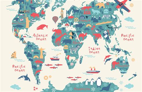 Printable World Map For Kids