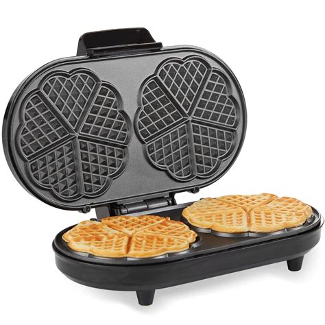 Andrew James Waffle Maker | Round Waffle Maker Machine with Adjustable ...