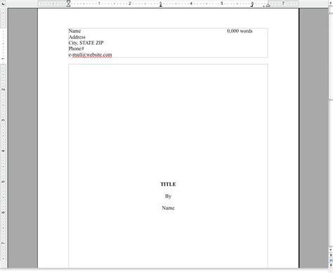 Novel Manuscript Template by KimberlyDawn on DeviantArt