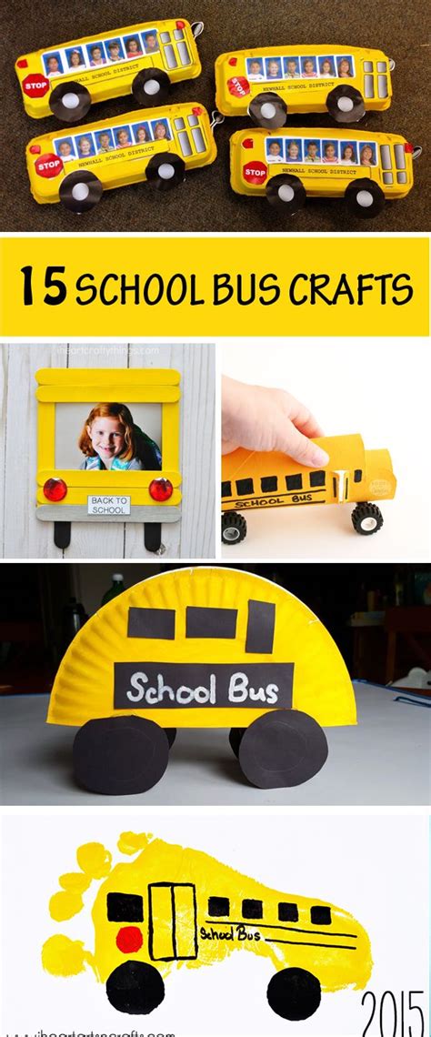 15 School Bus Crafts For Kids - Easy Back To School Craft Ideas | School bus crafts, Bus crafts ...