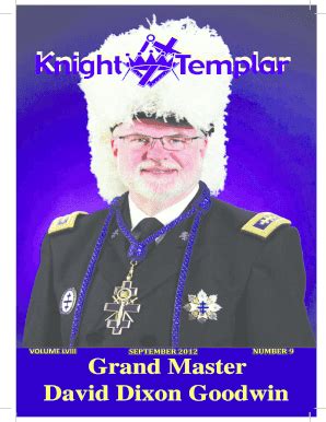 Fillable Online knightstemplar September - Grand Encampment, Knights ...