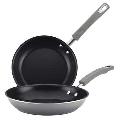 Rachael Ray 2-Piece Classic Brights Hard Enamel Aluminum Nonstick ...