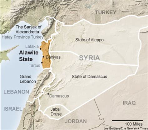 Alawite (Alaouites) State, French Mandate in Syria (1924 - 1930)Dead ...