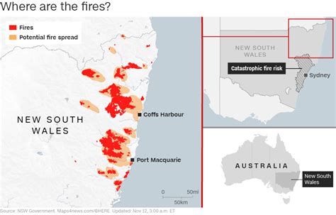 Bushfire Activity Erupts in New South Wales - RedZone