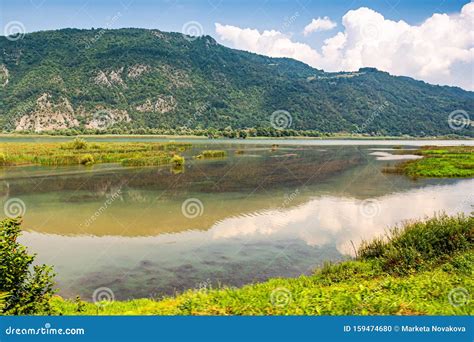 Lake Zvornik on the Border between Bosnia and Serbia in Europe Stock ...