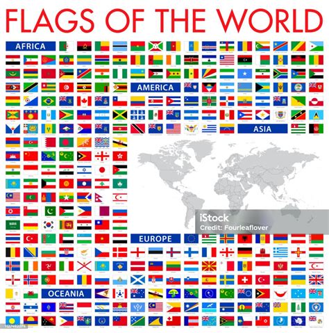 All World Flags Vector Icon Set Stock Illustration - Download Image Now - National Flag, Flag ...