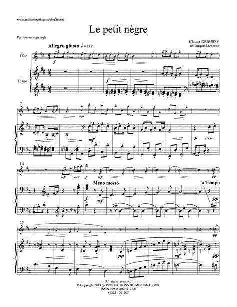 The Little Nigar (Debussy, Claude) - IMSLP: Free Sheet Music PDF Download