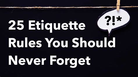 Etiquette