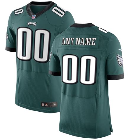 Men's Nike Midnight Green Philadelphia Eagles Custom Elite Jersey