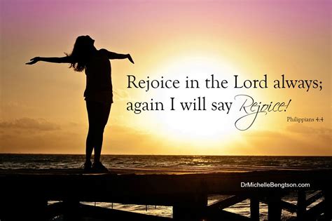 Rejoice in the Lord always; and again I say rejoice! Philippians 4:4 # ...