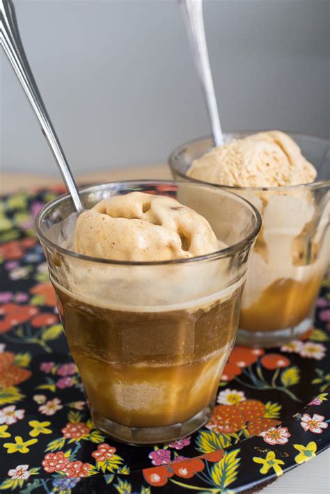 Pumpkin Salted Caramel Affogato - Smells Like Home