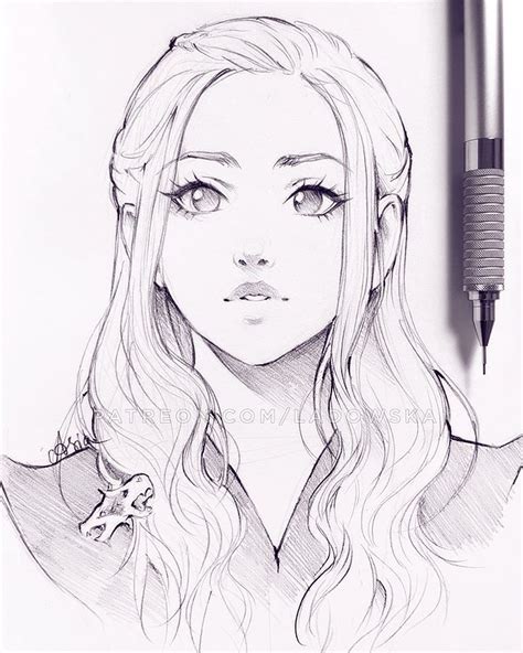 Featured Artist: @ladowska | Dessin de visages, Dessin de visage, Dessin manga