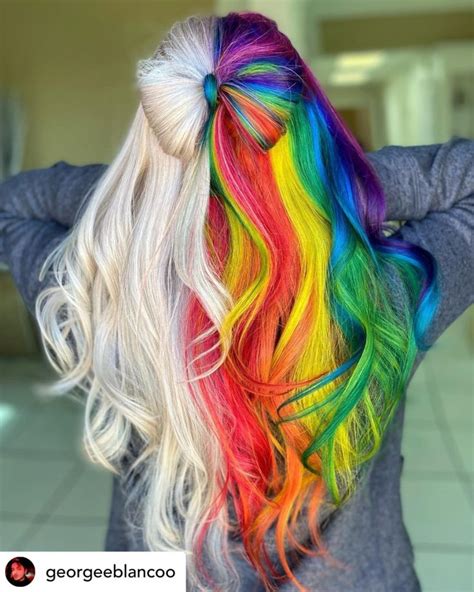 14 Rainbow Hair Color Ideas (You Need To Try In 2023)