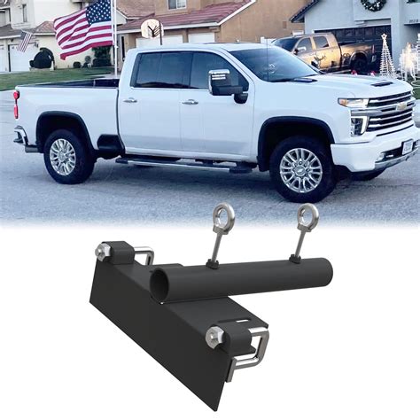 NIXFACE Universal Truck Bed Flag Pole Mount for 1-1/2 Flag Pole Black ...