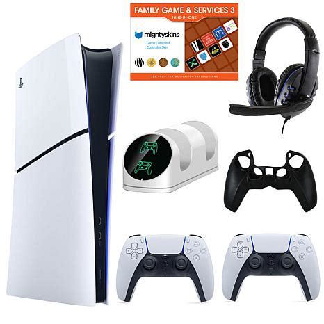 PS5 Slim Console w/DualSense Controller, Accessories & Combo Voucher ...