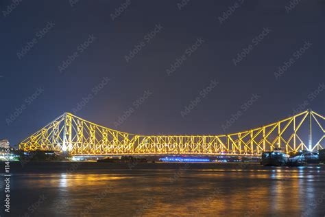 Howrah bridge in golden light. I shoot it in Howrah,India. Stock Photo | Adobe Stock